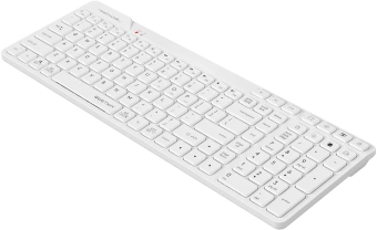 Клавиатура A4Tech FBK27C AS белый USB беспроводная BT/Radio slim Multimedia - купить недорого с доставкой в интернет-магазине