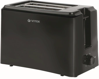Тостер Vitek VT-7159 750Вт серебристый/черный - купить недорого с доставкой в интернет-магазине