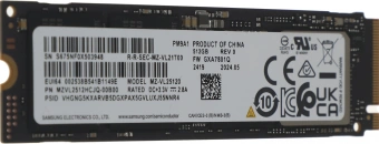 Накопитель SSD Samsung PCIe 4.0 x4 512GB MZVL2512HCJQ-00B00 PM9A1 M.2 2280 OEM - купить недорого с доставкой в интернет-магазине