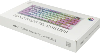 Клавиатура MSI GK600 механическая белый/фиолетовый USB беспроводная BT/Radio Multimedia for gamer LED (S11-43RUQ01-HH9) кабель 1.8м - купить недорого с доставкой в интернет-магазине