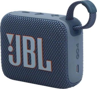 Колонка порт. JBL GO 4 синий 4.2W 1.0 BT 850mAh (JBLGO4BLU) - купить недорого с доставкой в интернет-магазине