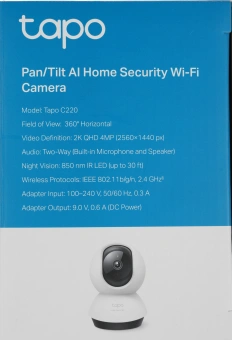 Камера видеонаблюдения IP TP-Link Tapo C220 Wi-Fi 4-4мм цв. корп.:белый - купить недорого с доставкой в интернет-магазине