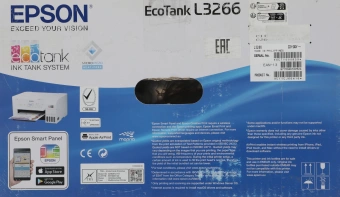МФУ струйный Epson EcoTank L3266 (C11CJ66416) A4 WiFi белый - купить недорого с доставкой в интернет-магазине