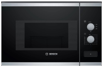 Микроволновая печь Bosch BFL524MS0 20л. 800Вт нержавеющая сталь/черный (встраиваемая) - купить недорого с доставкой в интернет-магазине