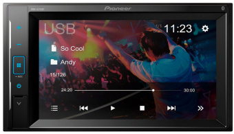 Автомагнитола Pioneer DMH-A245BT 2DIN 4x50Вт 6.2" ПДУ RDS - купить недорого с доставкой в интернет-магазине