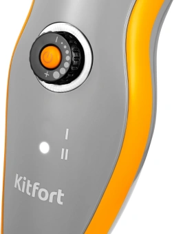 Швабра паровая Kitfort КТ-1047 1500Вт серый/оранжевый - купить недорого с доставкой в интернет-магазине