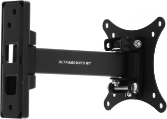 Кронштейн для телевизора Ultramounts UM874 черный 13"-27" макс.20кг настенный поворот и наклон - купить недорого с доставкой в интернет-магазине
