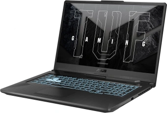 Ноутбук Asus TUF Gaming A17 FA706NF-HX007 Ryzen 5 7535HS 16Gb SSD512Gb NVIDIA GeForce RTX 2050 4Gb 17.3" IPS FHD (1920x1080) noOS black WiFi BT Cam (90NR0JH5-M002L0) - купить недорого с доставкой в интернет-магазине