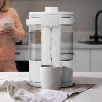 Термопот Kitfort КТ-2545 2.5л. 1500Вт белый - купить недорого с доставкой в интернет-магазине