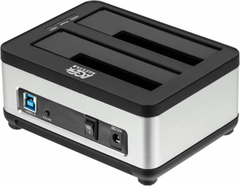 Док-станция для HDD AgeStar 3UBT8 SATA III USB3.0 пластик/алюминий серебристый 2 - купить недорого с доставкой в интернет-магазине