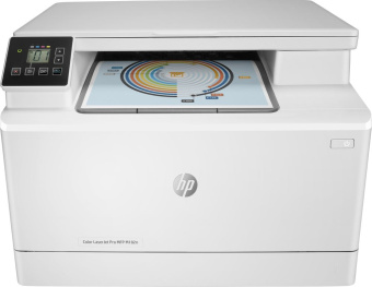 МФУ лазерный HP Color LaserJet Pro MFP M182n (7KW54A) A4 Net белый - купить недорого с доставкой в интернет-магазине