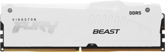 Память DDR5 16GB 6000MHz Kingston KF560C36BWE2A-16 Fury Beast White Expo RGB RTL PC5-48000 CL36 DIMM 288-pin 1.35В dual rank с радиатором Ret - купить недорого с доставкой в интернет-магазине