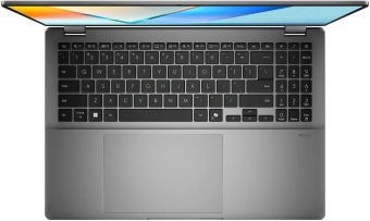 Ноутбук Asus Vivobook 16 Flip TP3607AA-SI086W Core Ultra 7 355 32Gb SSD1Tb Intel Graphics 16" OLED Touch WUXGA (1920x1200) Windows 11 Home grey WiFi BT Cam (90NB17B1-M005K0) - купить недорого с доставкой в интернет-магазине
