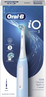 Зубная щетка электрическая Oral-B iO_S3_Ice Blue голубой - купить недорого с доставкой в интернет-магазине