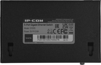 Коммутатор IP-Com G1005 (L2) 5x1Гбит/с неуправляемый - купить недорого с доставкой в интернет-магазине