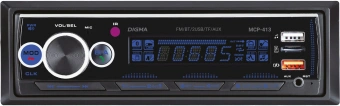 Автомагнитола Digma MCP-413 1DIN 2x45Вт v5.0 USB 2.0 AUX 2 ПДУ - купить недорого с доставкой в интернет-магазине