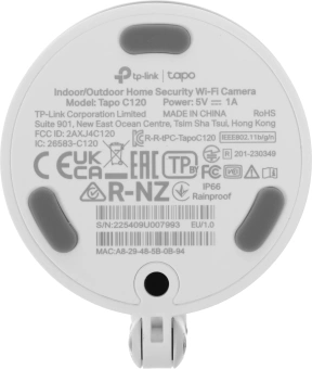 Камера видеонаблюдения IP TP-Link Tapo C120 Wi-Fi 3.17-3.17мм цв. корп.:белый - купить недорого с доставкой в интернет-магазине