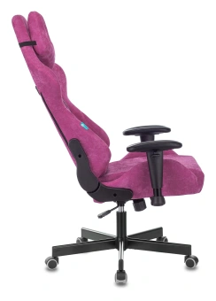 Кресло игровое Zombie VIKING KNIGHT Fabric малиновый Light-15 с подголов. крестов. металл - купить недорого с доставкой в интернет-магазине