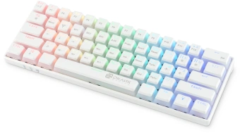 Клавиатура Оклик K763W механическая белый USB беспроводная BT/Radio Multimedia for gamer LED (1920562) - купить недорого с доставкой в интернет-магазине