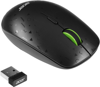 Мышь Acer OMR307 черный оптическая (1600dpi) беспроводная USB - купить недорого с доставкой в интернет-магазине