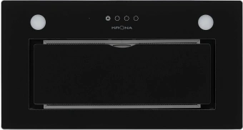 Вытяжка встраиваемая Krona Arven 600 S черный управление: сенсорное (1 мотор) - купить недорого с доставкой в интернет-магазине