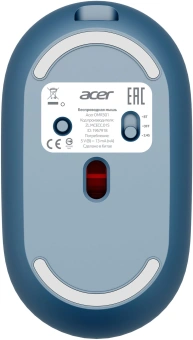 Мышь Acer OMR301 синий оптическая 1600dpi беспров. BT/Radio USB 4but (ZL.MCECC.01S) - купить недорого с доставкой в интернет-магазине