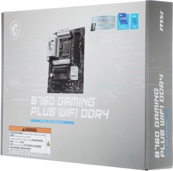 Материнская плата MSI B760 GAMING PLUS WIFI DDR4 Soc-1700 Intel B760 4xDDR4 ATX AC`97 8ch(7.1) 2.5Gg+HDMI+DP - купить недорого с доставкой в интернет-магазине