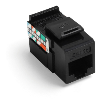 Модуль Brand-Rex GigaMax 5G108-RE5 информ. KeystoneRJ45 кат.5E UTP черн. (упак.:1шт) - купить недорого с доставкой в интернет-магазине