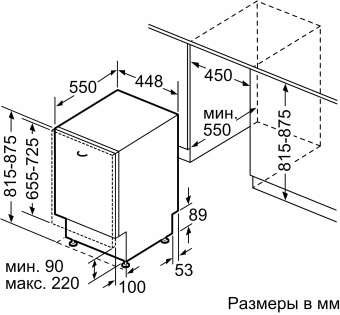 Посудомоечная машина встраив. Bosch SPV4HMX14Q узкая нержавеющая сталь - купить недорого с доставкой в интернет-магазине