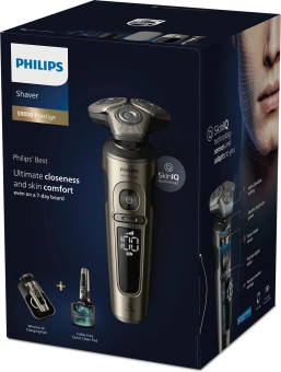Бритва роторная Philips SP9883/36 реж.эл.:3 питан.:аккум. золотистый/черный - купить недорого с доставкой в интернет-магазине