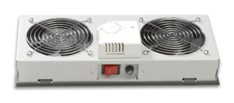 Модуль вентиляторный Lande (LN-FAN-THM-1FWM-LG) 1 вент. с термостатом серый (упак.:1шт) - купить недорого с доставкой в интернет-магазине
