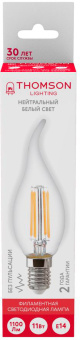 Лампа филам. Thomson Filament TH-B2080 11Вт цок.:E14 свеча 220B 4500K св.свеч.бел.нейт. Tail Candle (упак.:1шт) - купить недорого с доставкой в интернет-магазине