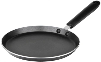 Сковорода блинная Rondell Pancake frypan RDA-020 круглая 22см покрытие: Xylan Plus ручка несъемная (без крышки) черный - купить недорого с доставкой в интернет-магазине