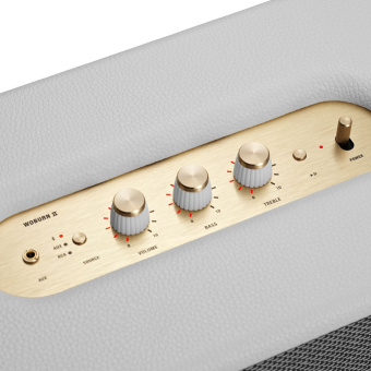 Колонка порт. Marshall Woburn II белый/золотистый 130W 2.1 BT/3.5Jack 10м - купить недорого с доставкой в интернет-магазине