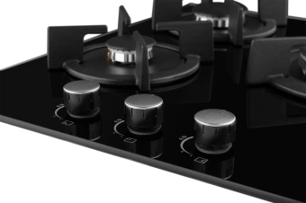 Газовая варочная поверхность Weissgauff HGG 451 BGh Nano черный - купить недорого с доставкой в интернет-магазине
