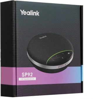 Спикерфон Yealink черный (SP92 WITH DONGLE USB-C/A) - купить недорого с доставкой в интернет-магазине