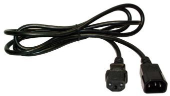 Кабель Lanmaster LAN-PP13/14-2.0-BK IEC C13 IEC C14 1.5м черный - купить недорого с доставкой в интернет-магазине