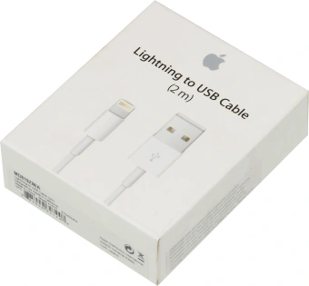 Кабель Apple A1510 MD819ZM/A USB (m)-Lightning (m) 2м белый - купить недорого с доставкой в интернет-магазине