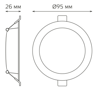 Светильник Gauss Elementary Downlight 5Вт 4000K белый круглый (9100420205) - купить недорого с доставкой в интернет-магазине