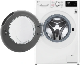 Стиральная машина LG F2V3GS3W класс: A загр.фронтальная макс.:8.5кг белый инвертор - купить недорого с доставкой в интернет-магазине