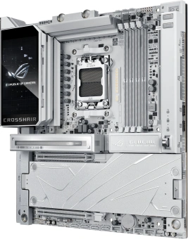 Материнская плата Asus ROG CROSSHAIR X870E GLACIAL Socket AM5 AMD X870E 4xDDR5 ATX AC`97 8ch(7.1) 2x10Gg RAID - купить недорого с доставкой в интернет-магазине