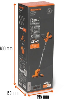 Триммер электрический Daewoo DATR 3021Li Set аккум. неразбор.штан. реж.эл.:леска - купить недорого с доставкой в интернет-магазине