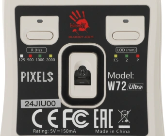 Мышь A4Tech Bloody W72 Ultra Pixels Blue рисунок/бежевый/голубой оптическая 20000dpi USB 6but (W72 ULTRA) - купить недорого с доставкой в интернет-магазине