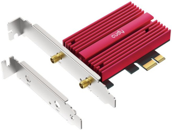 Сетевой адаптер Wi-Fi + Bluetooth Cudy WE4000 АХ5400 PCI Express (ант.внеш.съем) 1ант. - цена, купить или заказать с доставкой в интернет-магазине Сетевой адаптер Wi-Fi + Bluetooth Cudy WE4000 АХ5400 PCI Express (ант.внеш.съем) 1ант. - купить недорого с доставкой в интернет-магазине