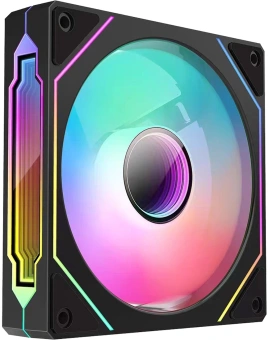 Вентилятор для корпуса Bloody CF-12 LCD ARGB 120х120x25 черный 4-pin 32дБ (упак.:1шт) (CF-12-ARGB120-BK) Ret - купить недорого с доставкой в интернет-магазине