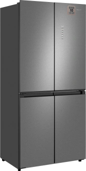 Холодильник Weissgauff WCD 450 Bru Steel Glass NoFrost Inverter 3-хкамерн. сталь инвертер - купить недорого с доставкой в интернет-магазине