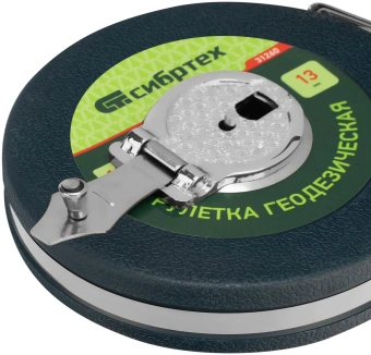Рулетка геодезическая Сибртех 31260 дл.полотна 10м изм.шкала в см зацеп простой зеленый - купить недорого с доставкой в интернет-магазине