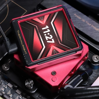 Система водяного охлаждения Thermalright Frozen Warframe ULTRA 360 ARGB Soc-AM5/AM4/1151/1200/2066/2011/1700 черный 4-pin 29.6dB Al LCD Ret (F-WFRAME-ULT-360-BL-ARGB) - купить недорого с доставкой в интернет-магазине