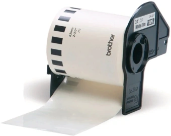 Картридж ленточный Brother DK22212 черный на белом 62x15.2 белый для Brother QL-570 - купить недорого с доставкой в интернет-магазине