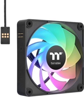 Вентилятор для корпуса Thermaltake CT120 EX Sync Reverse ARGB 120х120x25 черный 4-pin 31.2дБ (упак.:3шт) (CL-F192-PL12SW-A) Ret - купить недорого с доставкой в интернет-магазине